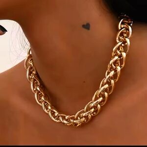 Gold  Chunky Choker Chain